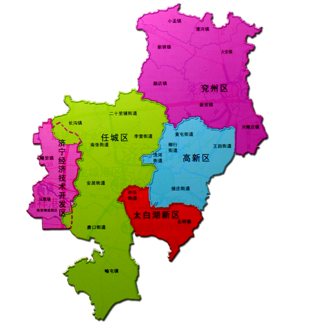 济宁市地图高新区图片